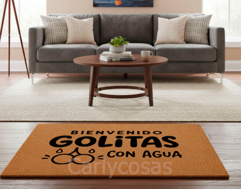 Bienvenido Golitas con agua