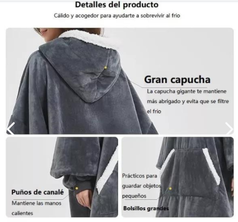 Polerón Sherpa gorro y chiporro